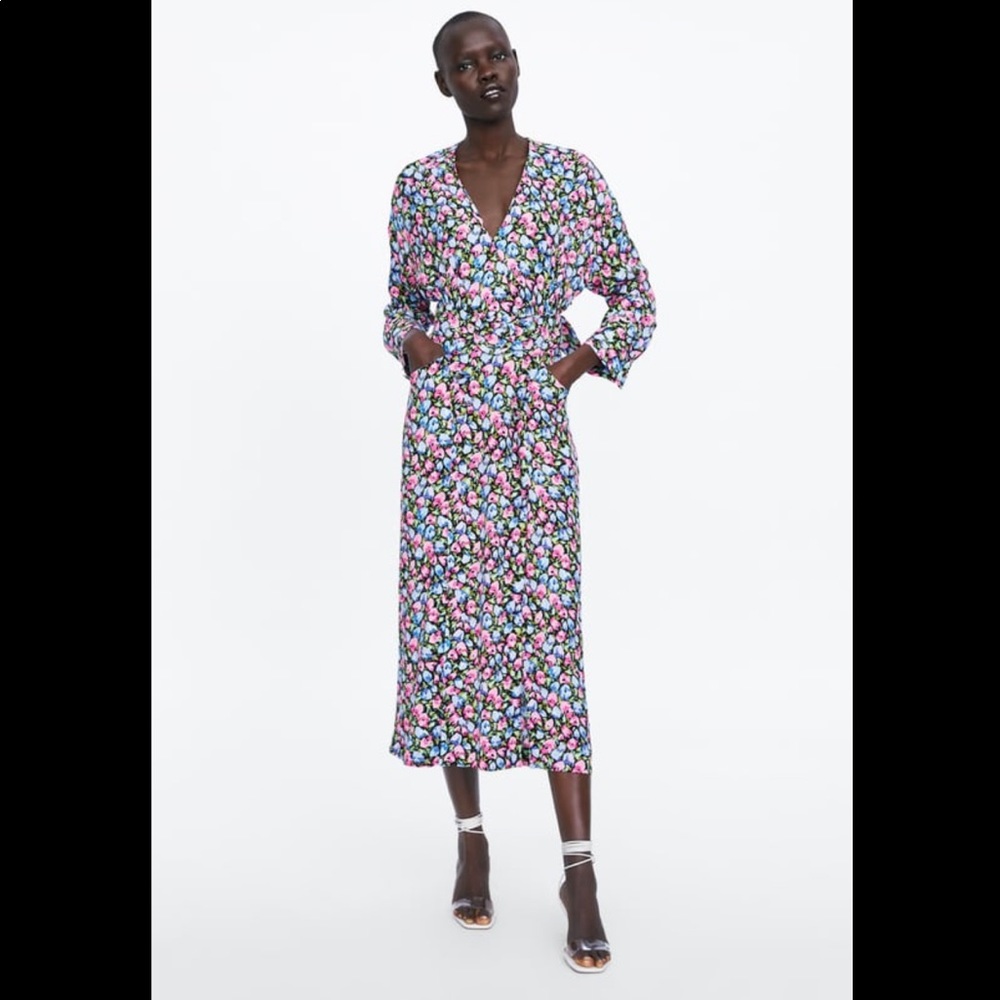 Zara Floral MIDI Dress